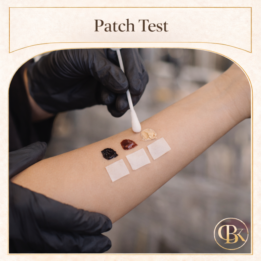 Ladies Hair Patch Test